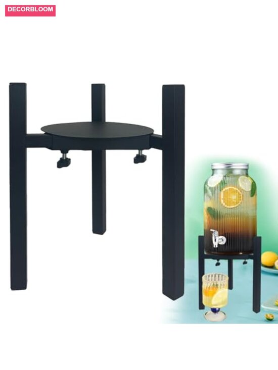 Other - Adjustable Beverage Dispenser Stand for Party, Fits 1-3.5 Gallon Drinks, Steel